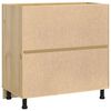 vidaXL Armoire avec &eacute;tag&egrave;re SKI Brun Miel 80 x 46 x 81,5 cm Pin massif