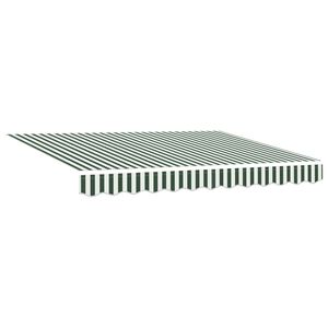 vidaXL Auvent r&eacute;tractable Vert et blanc 300 x 250 cm