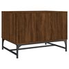 vidaXL Table basse avec portes en verre ch&ecirc;ne marron 68,5x50x50 cm