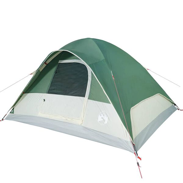 vidaXL Tente familiale &agrave; d&ocirc;me 6 personnes vert imperm&eacute;able