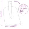 vidaXL T&ecirc;te de pelle 4 pcs Rouge 32 x 24,5 cm Acier enduit de poudre