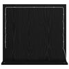 vidaXL Miroir de vanit&eacute; Rectangulaire Ch&ecirc;ne noir 60 x 55 x 18 cm