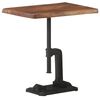 vidaXL Table d'appoint Marron 45x35x49cm Bois d'acacia massif et fonte