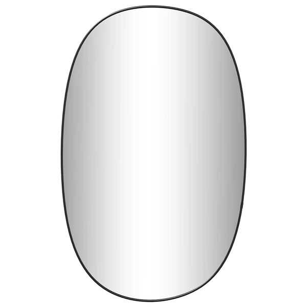 vidaXL Miroir mural Noir 80x50 cm