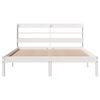 vidaXL Cadre de lit sans matelas blanc 150x200 cm bois de pin massif