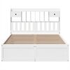 vidaXL Cadre de lit sans matelas blanc 160x200 cm bois de pin massif