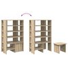 vidaXL Cabinet &agrave; chaussures 2 pcs Ch&ecirc;ne Sonoma Bois d'ing&eacute;nierie