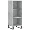 vidaXL Buffet gris b&eacute;ton 34,5x32,5x90 cm bois d'ing&eacute;nierie