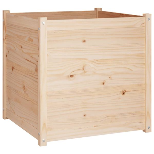 vidaXL Jardini&egrave;re d'ext&eacute;rieur 70x70x70 cm bois de pin massif