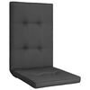 vidaXL Coussins de chaise de jardin lot de 2 Anthracite 120x50x5 cm