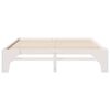vidaXL Cadre de lit Blanc 200 x 200 cm Pin massif