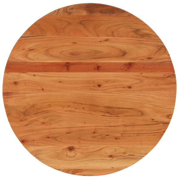 vidaXL Dessus de table &Oslash;80x2,5 cm rond bois massif d'acacia