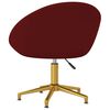 vidaXL Chaises &agrave; manger lot de 6 rouge bordeaux velours