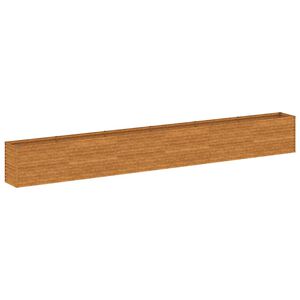 vidaXL Jardini&egrave;re sur&eacute;lev&eacute;e 578 x 50 x 69 cm Acier Corten