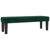 vidaXL Sommier &agrave; lattes de lit et matelas Vert fonc&eacute; 140x190cm Velours