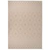 vidaXL Tapis &agrave; tissage plat d'ext&eacute;rieur 120x170 cm Rayures brunes