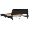 vidaXL Cadre de lit Dover noir 140x200 cm similicuir