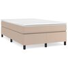 vidaXL Sommier &agrave; lattes de lit avec matelas Cappuccino 120x200 cm