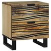 vidaXL Cabinet de chevet Marron 40 x 33 x 46 cm Bois d'acacia massif