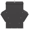 vidaXL Mangeoire pour poules Noir 40,5 x 45 x 41 cm