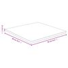 vidaXL Dessus de table 90x90x2,5 cm bambou