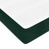 vidaXL Sommier &agrave; lattes de lit et matelas Vert fonc&eacute; 120x200cm Velours