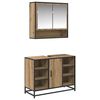 vidaXL Ensemble de mobilier de salle de bain 2 pcs Ch&ecirc;ne artisanal