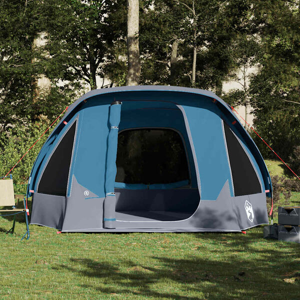 vidaXL Tente de cabine familiale 6 personnes bleu imperm&eacute;able
