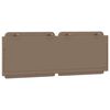 vidaXL Coussin de t&ecirc;te de lit Zadar cappuccino 140 cm similicuir