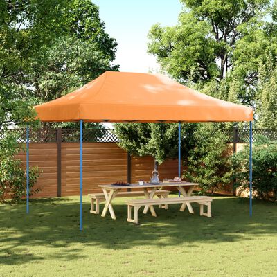 vidaXL Tente de réception pliable escamotable orange 410x279x315 cm