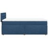 vidaXL Sommier &agrave; lattes de lit avec matelas Bleu 80x200 cm Tissu