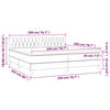 vidaXL Sommier &agrave; lattes de lit avec matelas Bleu 200x200 cm Tissu