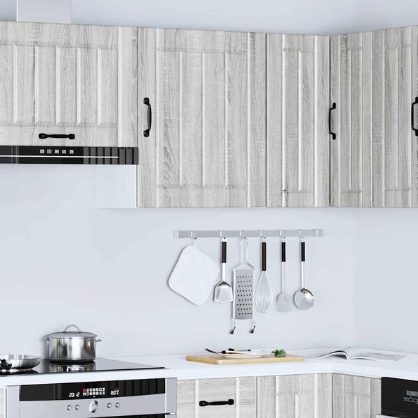 vidaXL Armoire murale de cuisine Lucca sonoma gris bois ing&eacute;nierie