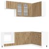 vidaXL Unit&eacute; de cuisine LYON 8 pc Ch&ecirc;ne artisanal Bois d'ing&eacute;nierie