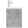 vidaXL Ensemble de meubles de salle de bain 2 pcs gris b&eacute;ton