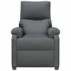 vidaXL Fauteuil inclinable Gris fonc&eacute; Tissu