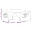 vidaXL Tente de r&eacute;ception avec parois lat&eacute;rales 4x6 m Bleu 90 g/m&sup2;