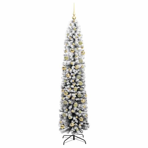 vidaXL Sapin de No&euml;l artificiel Vert 210 cm PVC et acier et plastique