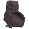 vidaXL Fauteuil inclinable marron fonc&eacute; tissu