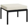 vidaXL Salon de jardin 7 pcs avec coussins sable acier