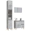 vidaXL Ensemble de meubles de salle de bain 3 pcs gris b&eacute;ton