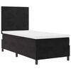 vidaXL Lit &agrave; ressorts avec matelas Noir 100 x 200 cm Velours