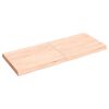 vidaXL Dessus de table bois massif non trait&eacute; bordure assortie