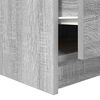 vidaXL Table basse avec tiroirs sonoma gris 70,5x70x40 cm