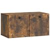 vidaXL Meuble TV mural Ch&ecirc;ne fum&eacute; 59,5 x 31 x 30 cm Bois d'ing&eacute;nierie
