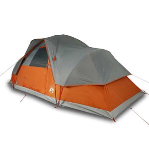 vidaXL Tente familiale &agrave; d&ocirc;me 9 personnes orange imperm&eacute;able