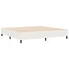 vidaXL Cadre de lit plateforme Cr&egrave;me 200 x 200 cm
