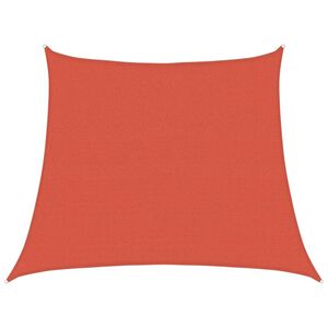 vidaXL Voile d'ombrage 160 g/m&sup2; trap&egrave;ze terre cuite 3/4x3 m PEHD