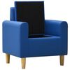 vidaXL Canap&eacute; pour enfants Bleu Similicuir