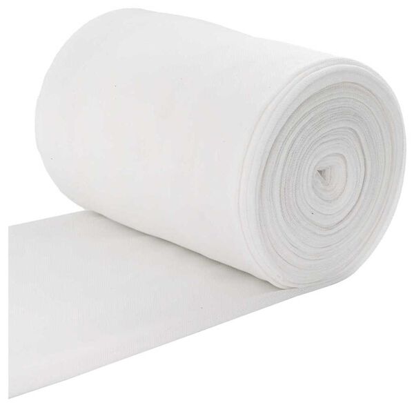 vidaXL Tuyau de Drain Blanc 16 x 2000 cm tissu